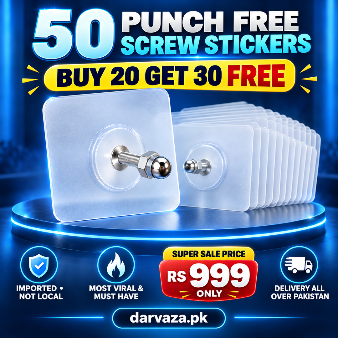 50 Punch Free Screw Stickers