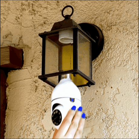 Light Bulb Wi-Fi Security Camera with 1080P HD Quality and Full-Color Night Vision for Monitor Your Home and Office every time