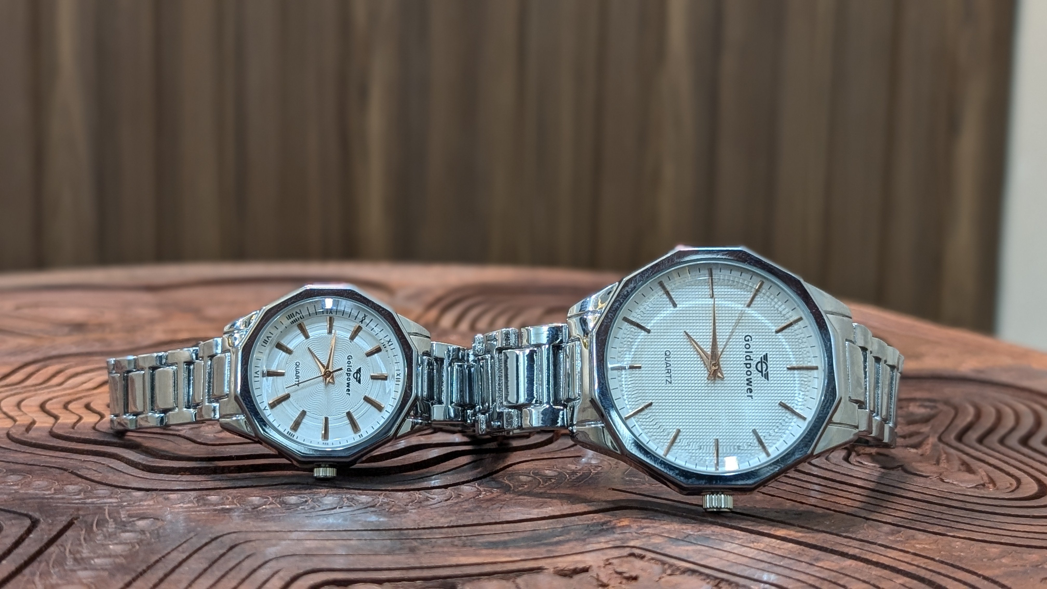 Silver DuoVerse Couple Watch Set