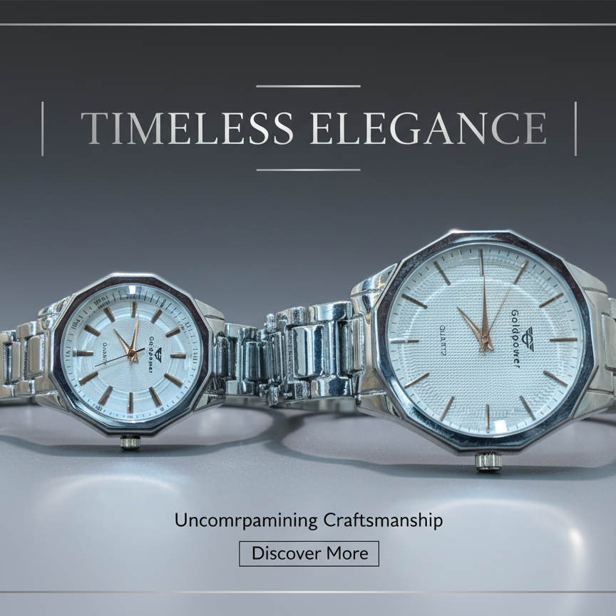 Silver DuoVerse Couple Watch Set