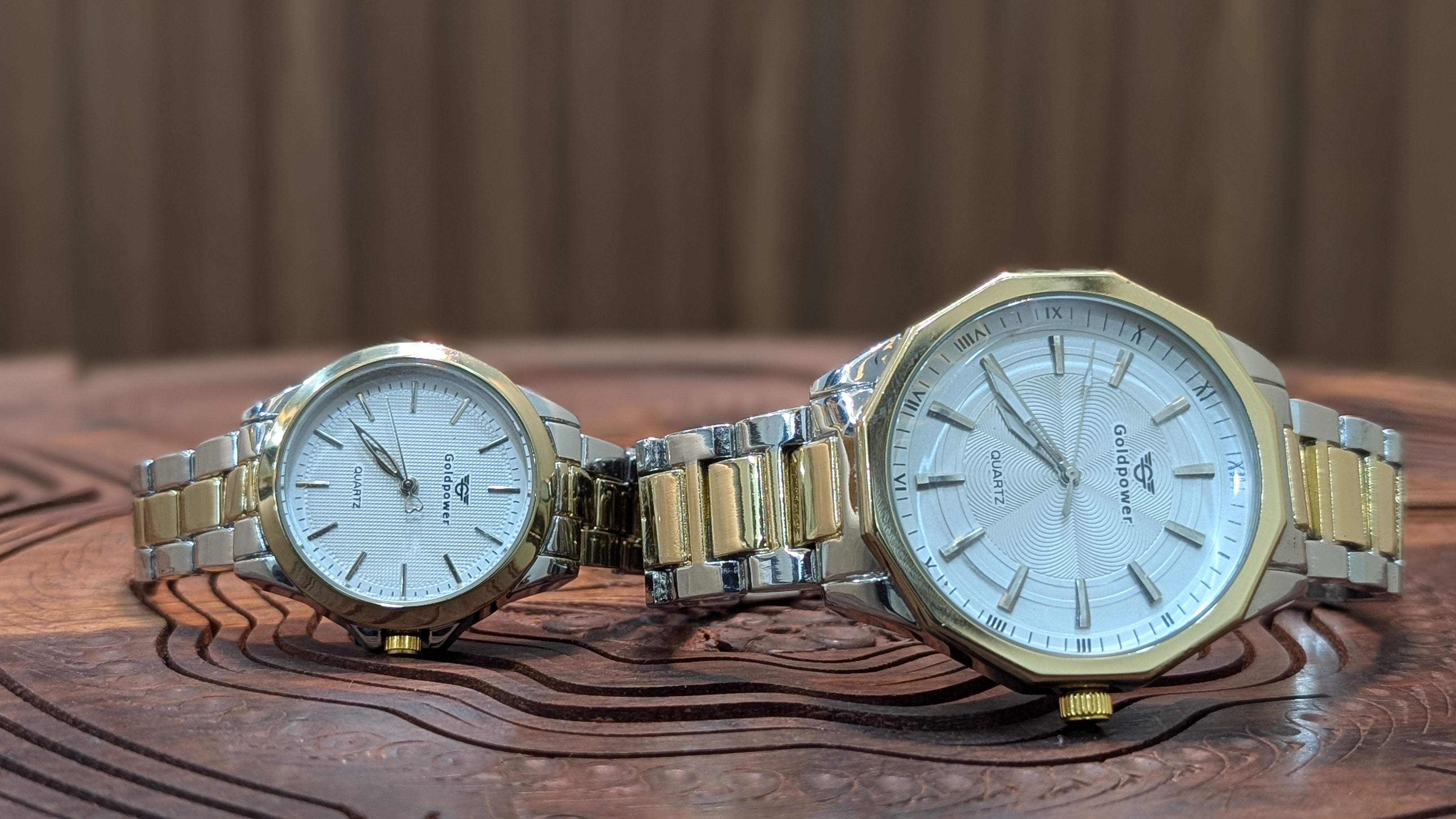 Gold Stellar Love Couple Watches