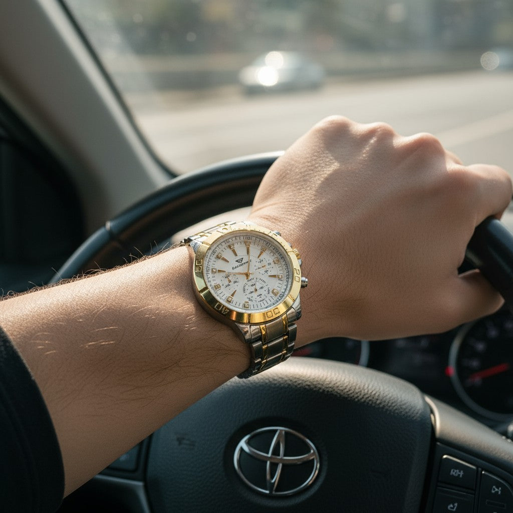 GoldPower Silver Valor Watch – Men’s Edition