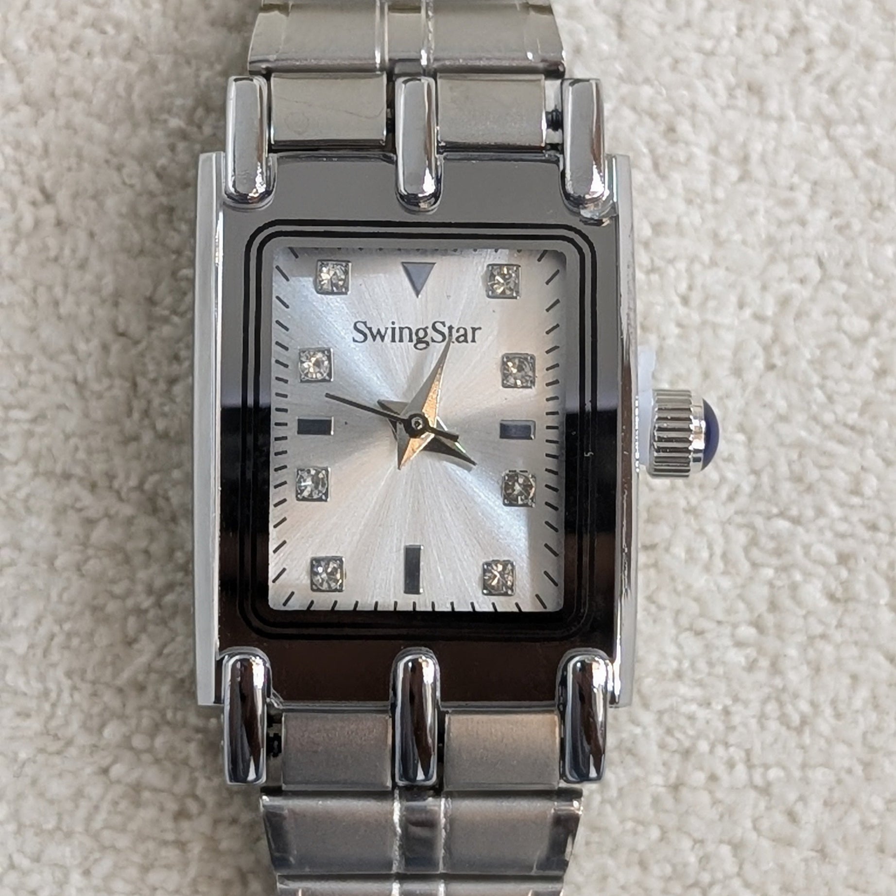 Swingstar Silver & White Dial Women Watch