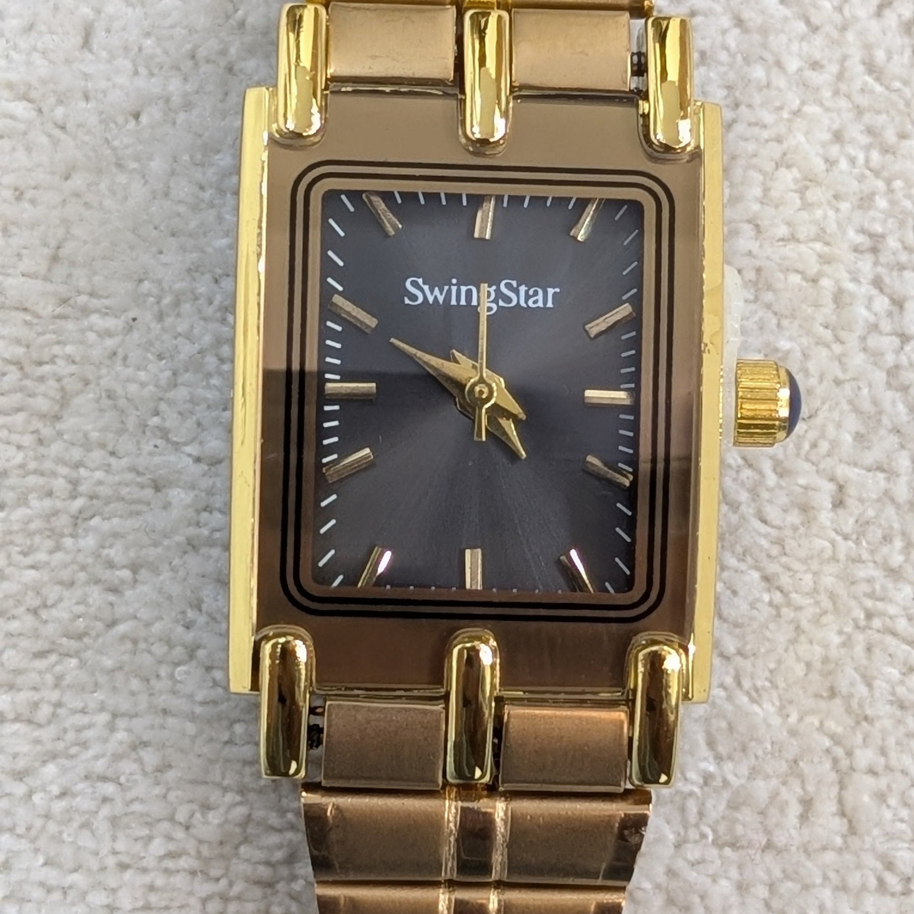 Swingstar Golden & Black Dial Women Watch