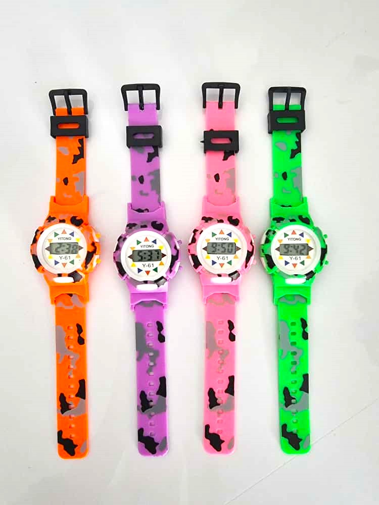 (Pack of 3) Fancy Yitong Y 302 Kids Plastic Digital Watch For Children